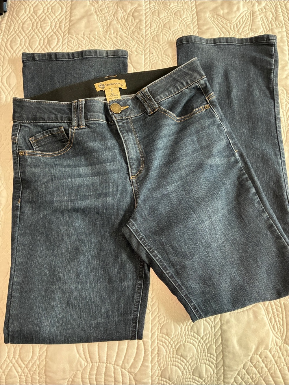 Democracy Dark Wash Straight Leg Jeans